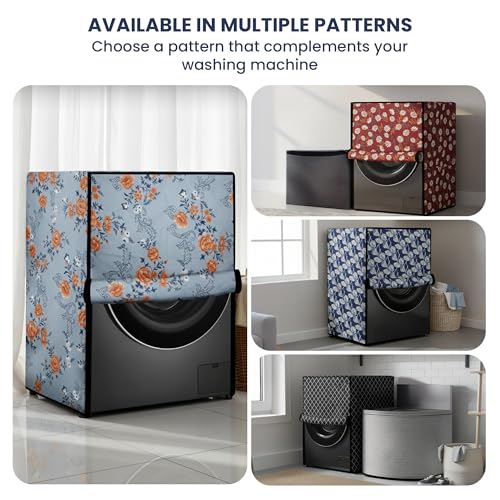Robustt Waterproof Front Load Fully Automatic Printed Washing Machine Cover for 8 Kg, 8.5 Kg, 9 Kg, 9.5 Kg (63 x 63 x 93 Cms) - Image 4