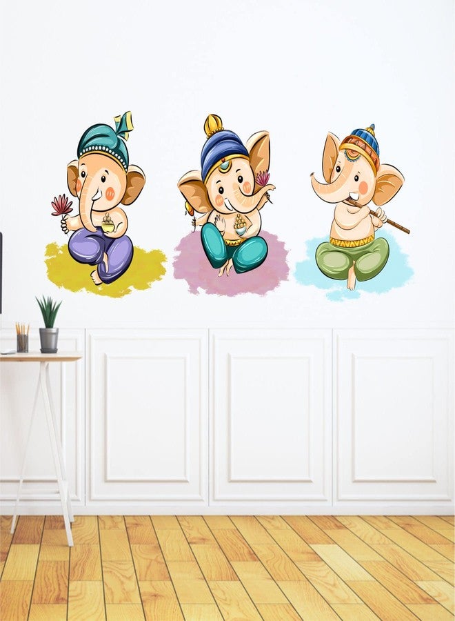 Sticker Yard Baby Ganesha Vinyl Wall Sticker for Living Room/Bedroom/Office and All Decorative Wall Stickers Size 91X40CM - Image 2