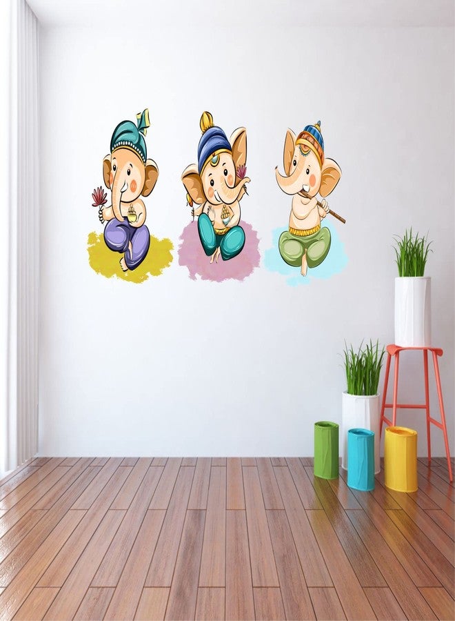 Sticker Yard Baby Ganesha Vinyl Wall Sticker for Living Room/Bedroom/Office and All Decorative Wall Stickers Size 91X40CM - Image 3