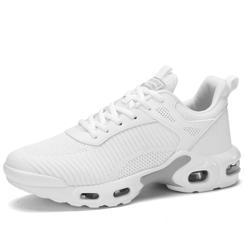 Socviis Men's Fashion Sneaker Non Slip Air Running Shoes for Men Athletics Sport Trainer Tennis Basketball Shoes White - Image 2