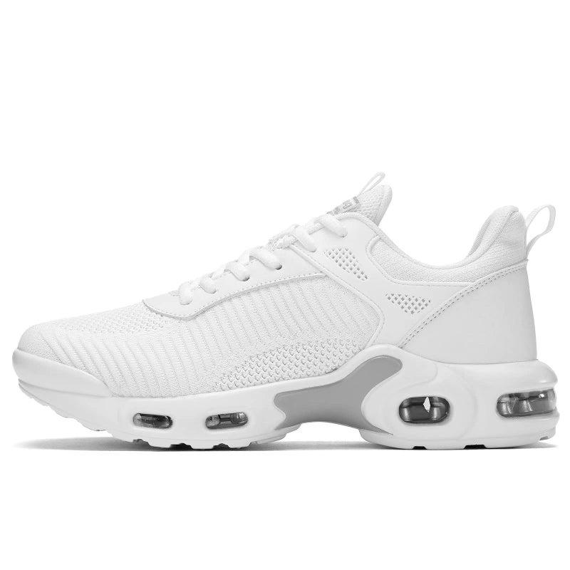 Socviis Men's Fashion Sneaker Non Slip Air Running Shoes for Men Athletics Sport Trainer Tennis Basketball Shoes White - Image 3