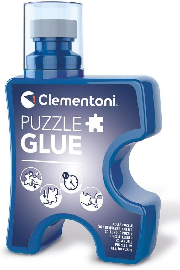 Clementoni غراء ألغاز كليمنتوني 200 مل | غراء ألغاز | سهل التطبيق | يجف بسرعة | مع رأس إسفنجي - Image 1