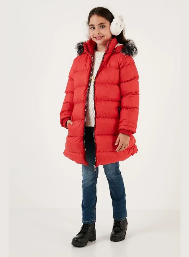 Lela Lela Plush Lined Detachable Hooded Water Resistant Coat Girl's COAT 5761910