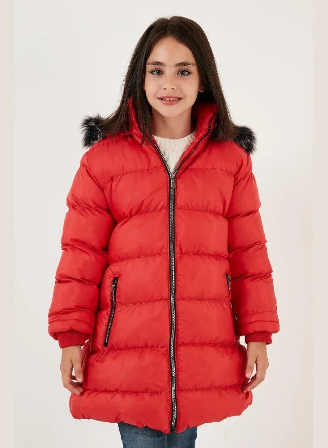 Lela Lela Plush Lined Detachable Hooded Water Resistant Coat Girl's COAT 5761910