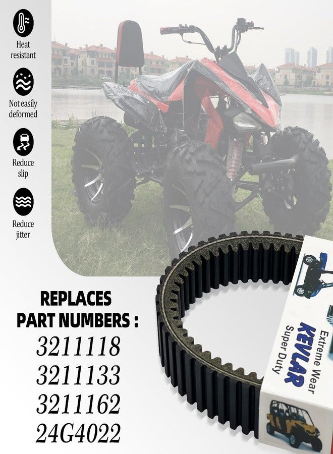 ينكي استبدل حزام محرك القابض YINNCKE رقم 3211118، وهو مناسب لسيارات بولاريس رينجر 500 (2005-2013)، و700 HD (2009)، و700 XP (2008-2009)، و800 Crew، وسبورتسمان 450، و500، و570، و700، و800، و850 XP، وRZR 800 4 S (2010-2014)، برقم القطعة 3211133، و3211162، و24G4022. - Image 2