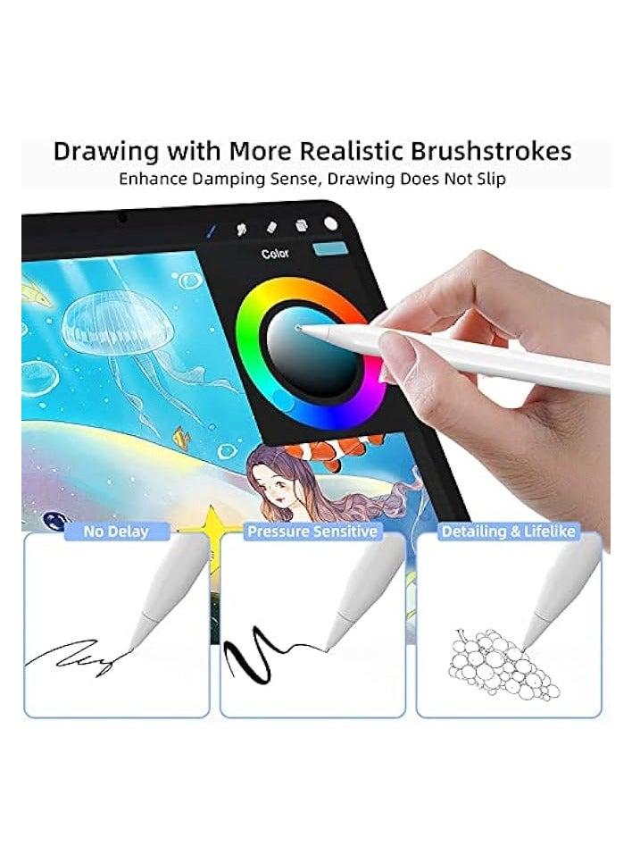 PROMASS Replacement Pencil Tips Compatible with Apple Pencil 1st Gen and 2nd Gen,Sturdy Durable,No Wear Down,Smooth Precision Control for Fine Detail,Suitable for Tilt Drawing,Sketches and Writing,2 Pack  - Image 3