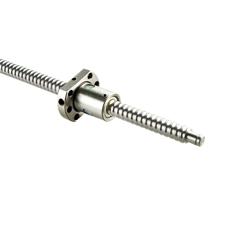 CHUANGNENG Ball Screw CNC Parts SFU1605 RM1605 16mm 1200mm with Metal Deflector Ball Screw nut BK/BF12 End Supports Ball NUT HOUSINGS 1pcs Coupler with end Machining,Length Approx 47.24inch/1200mm - Image 4