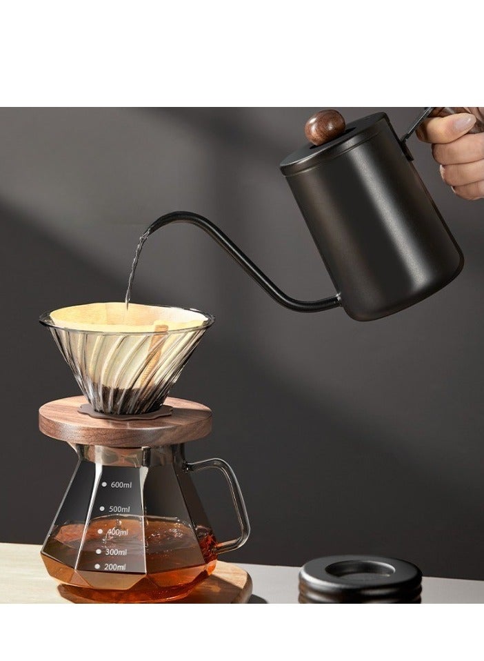 مجموعة V60 للسكب على القهوة، مجموعة صانعة القهوة بالتنقيط 10 في 1، مجموعة ملحقات تخمير القهوة يدويًا، ماكينة صنع القهوة الاحترافية - Image 3
