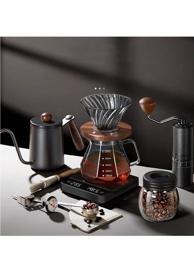 مجموعة V60 للسكب على القهوة، مجموعة صانعة القهوة بالتنقيط 10 في 1، مجموعة ملحقات تخمير القهوة يدويًا، ماكينة صنع القهوة الاحترافية - Image 4
