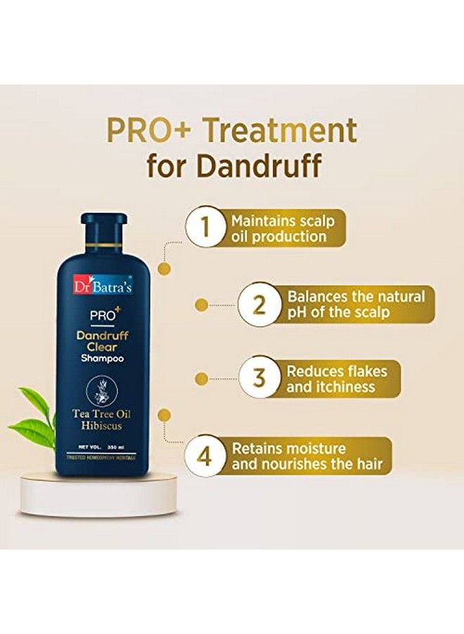 Dr Batra's Pro+ Dandruff Clear Shampoo (350 Ml) - Image 4