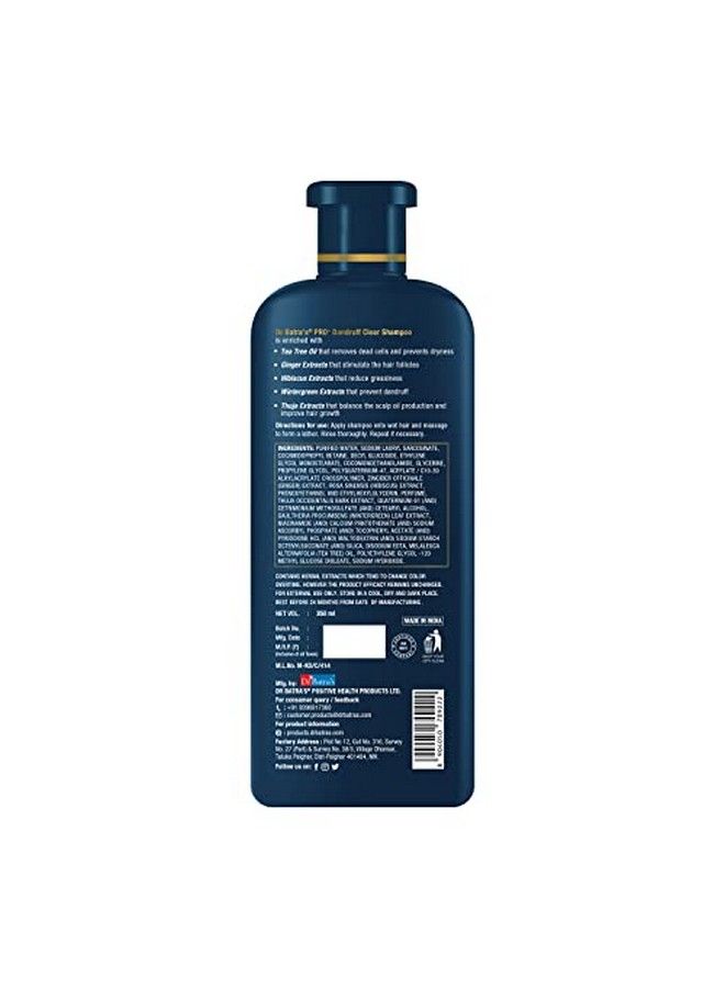 Dr Batra's Pro+ Dandruff Clear Shampoo (350 Ml) - Image 3