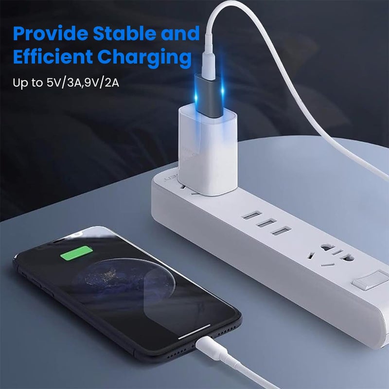 Verilux ® Type C to USB Adapter USB 3.1 Type C to USB Charger Converter Support 10Gbps Speedy Data Transfer & 20W Fast Charging Compatible with iPhone 15, MacBook, Samsung Galaxy - Image 3