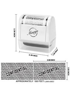 Wide Roller Stamp Identity Theft Stamp 1.5 Inch Perfect For Privacy Protection,Anti-Theft Security Confidential Easy For Guard Personal Information Blockout - White - pzsku/ZBD1949408E7DFB13CF7BZ/45/_/1731922250/dc1a5746-72f8-4c7e-8695-c9c685719f41