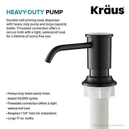 KRAUS Kitchen Soap and Lotion Dispenser in Oil Rubbed Bronze, KSD-80ORB - Image 4