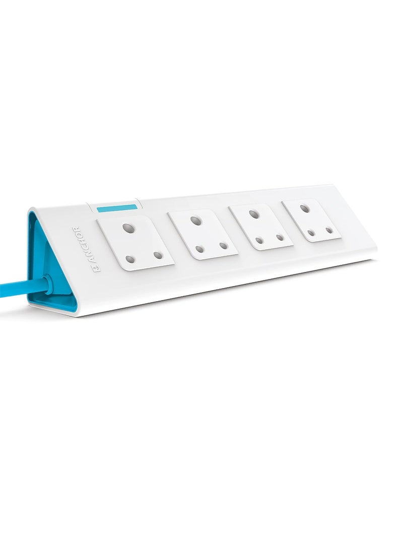 Anchor Anchor by Panasonic 4 way Extension Board Socket with Single Switch 4 Way Socket with 15 Mtr Extension Cord Multi Plug Socket for Home Wall Office 22061  - Image 1