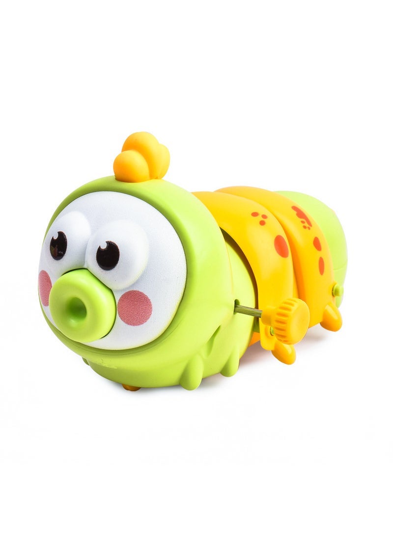 Cute Wind-Up Caterpillar Toy for Kids retractable caterpillar green 