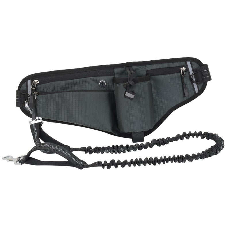 Hands Free Dog Leash Waist Pack Water Resistant Night Reflective Large Capacity for Outdoor Dog Walking - Image 1