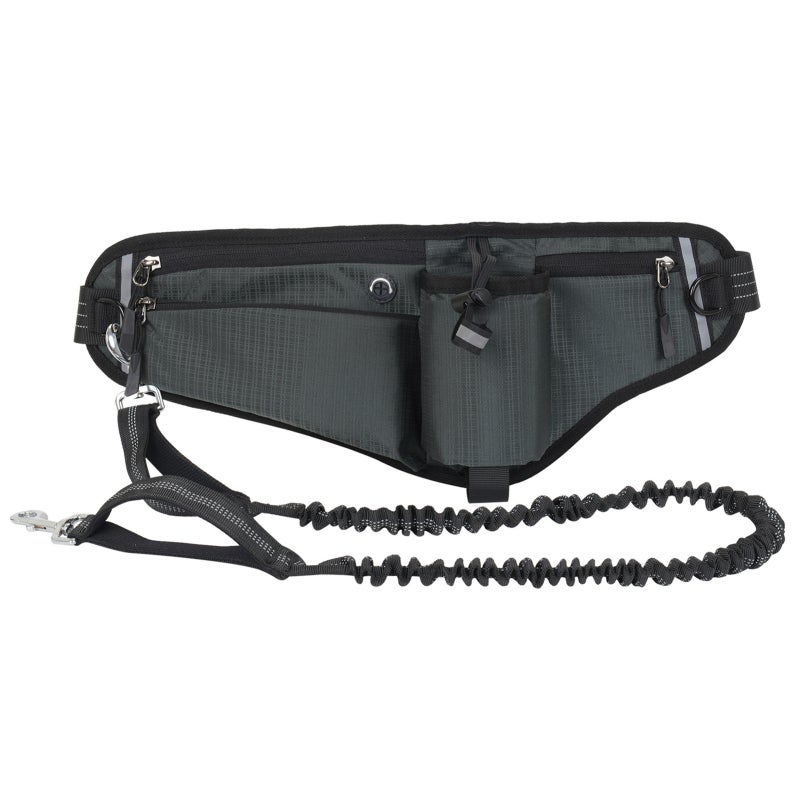 Hands Free Dog Leash Waist Pack Water Resistant Night Reflective Large Capacity for Outdoor Dog Walking - Image 3