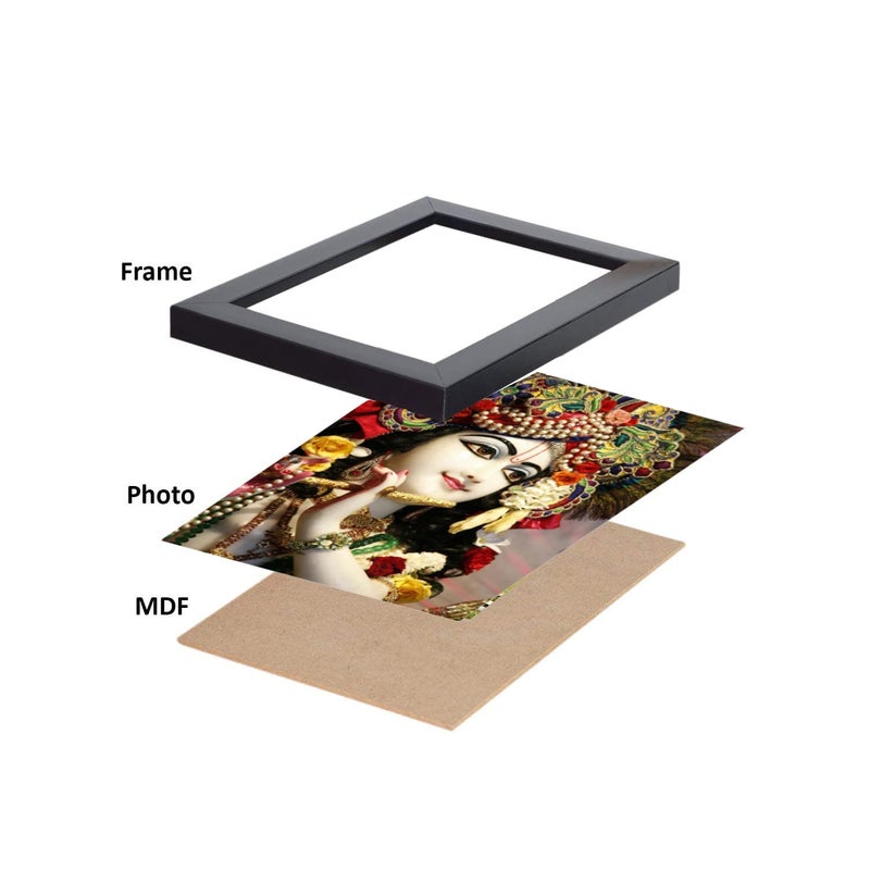 Shyam Framing Art Panchmukhi Hanuman Photo Poster with Fiber Wood Wall Frame with Matte Finished Print Without Glass  - Image 3