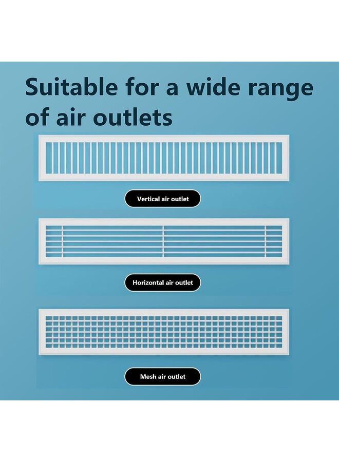 LAMAY Freestanding Air Vent Deflector-Adjust The Wind Direction At Will-Ceiling Register Vent Deflector-Air Conditioner Deflector-Adjustable Ac Air Deflector,20 * 90cm - Image 5