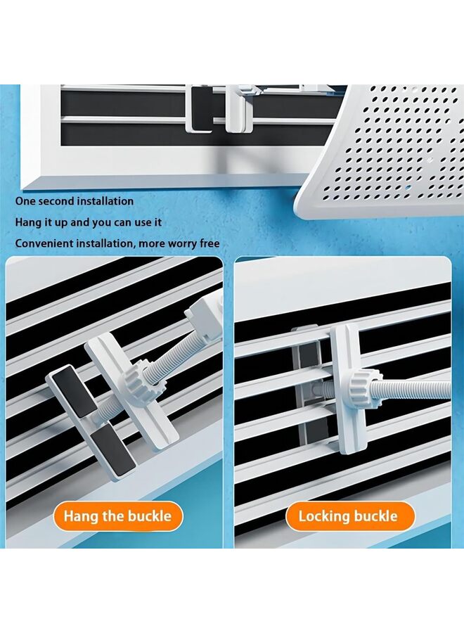 LAMAY Freestanding Air Vent Deflector-Adjust The Wind Direction At Will-Ceiling Register Vent Deflector-Air Conditioner Deflector-Adjustable Ac Air Deflector,20 * 90cm - Image 4