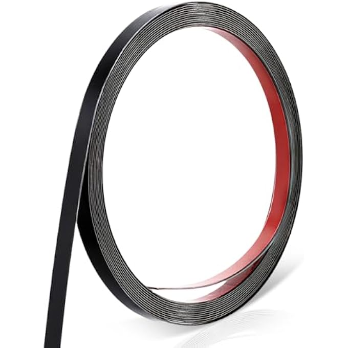 METALIZED BRUSHED FINISH MOLDING TRIM PEEL AND STICK STRIP SELF-ADHESIVE STAINLESS STEEL FOR MIRROR FRAME ACCENT WALL PANELS FIREPLACE DIY HOME CRAFT DECORATION (16.4 FT X 0.4 INCHES)(BLACK) - Image 1