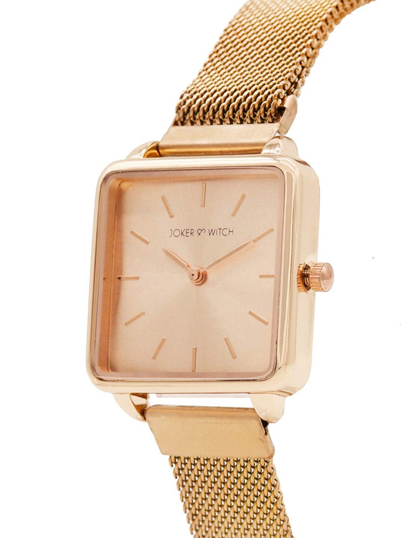 Joker & Witch Vintage Rosegold Dial 16m Rosegold Stainless Steel Watch for Women - Image 2