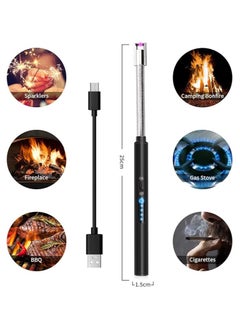 Generic Electric Lighter Rechargeable Arc Lighter with LED Battery Display, 360° Flexible Neck, Flameless Grill, Long Lighters for Light Candles, Gas Stoves, Camping, Barbecue  - Image 5