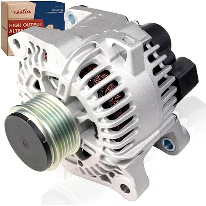 TSSLIIN High Output Alternator for-Hyundai Sonata for-Kia Forte Forte Koup Forte5 Magentis Optima Rondo 12V 110A 6-Groove Pulley 37300-25201 11189N 2606128A - Image 1
