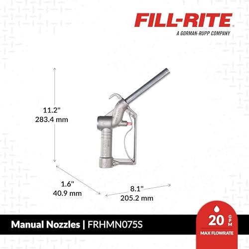 FILL RITE Fill-Rite FRHMN075S 3/4" Manual Fuel Transfer Nozzle - Image 2