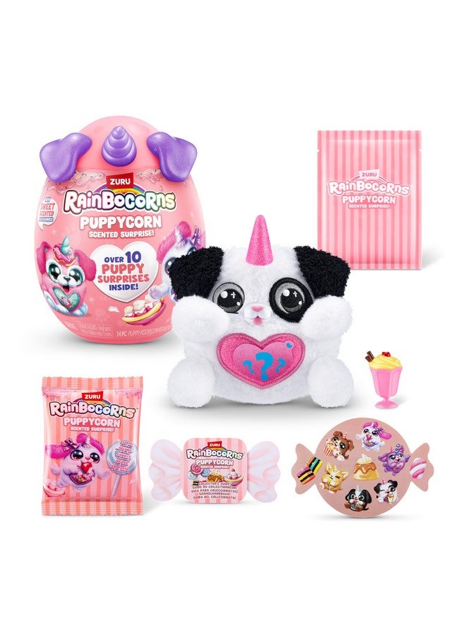 Rainbocorns Rainbocorns Puppycorn Dalmatian Scent Surprise - Surprise Unboxing Soft Toy, Scented Puppy Plush for Girls by ZURU - Image 1