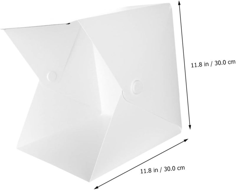 Uonlytech Portable Mini LED Folding Photo Studio Light Box with Double Light Strips and 6-Color Backdrops, 30cm Medium Photography Shooting Tent for Product Photography - Image 2