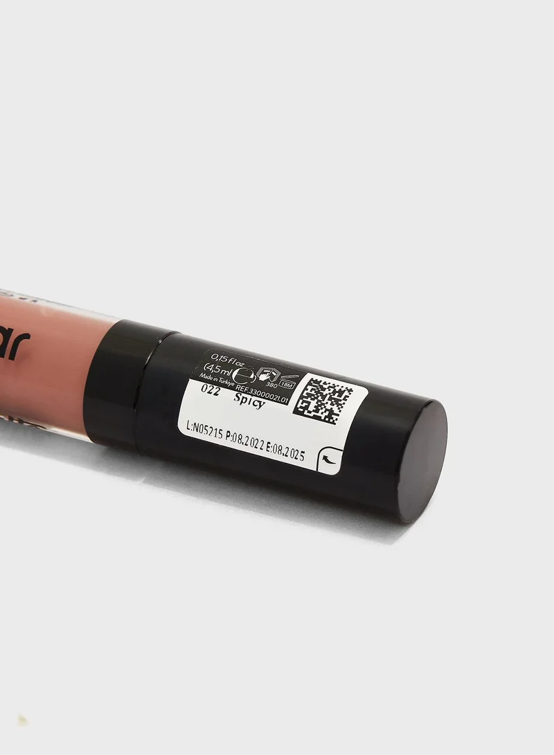 flormar Silk Matte Liquid Lipstick - 22 Spicy