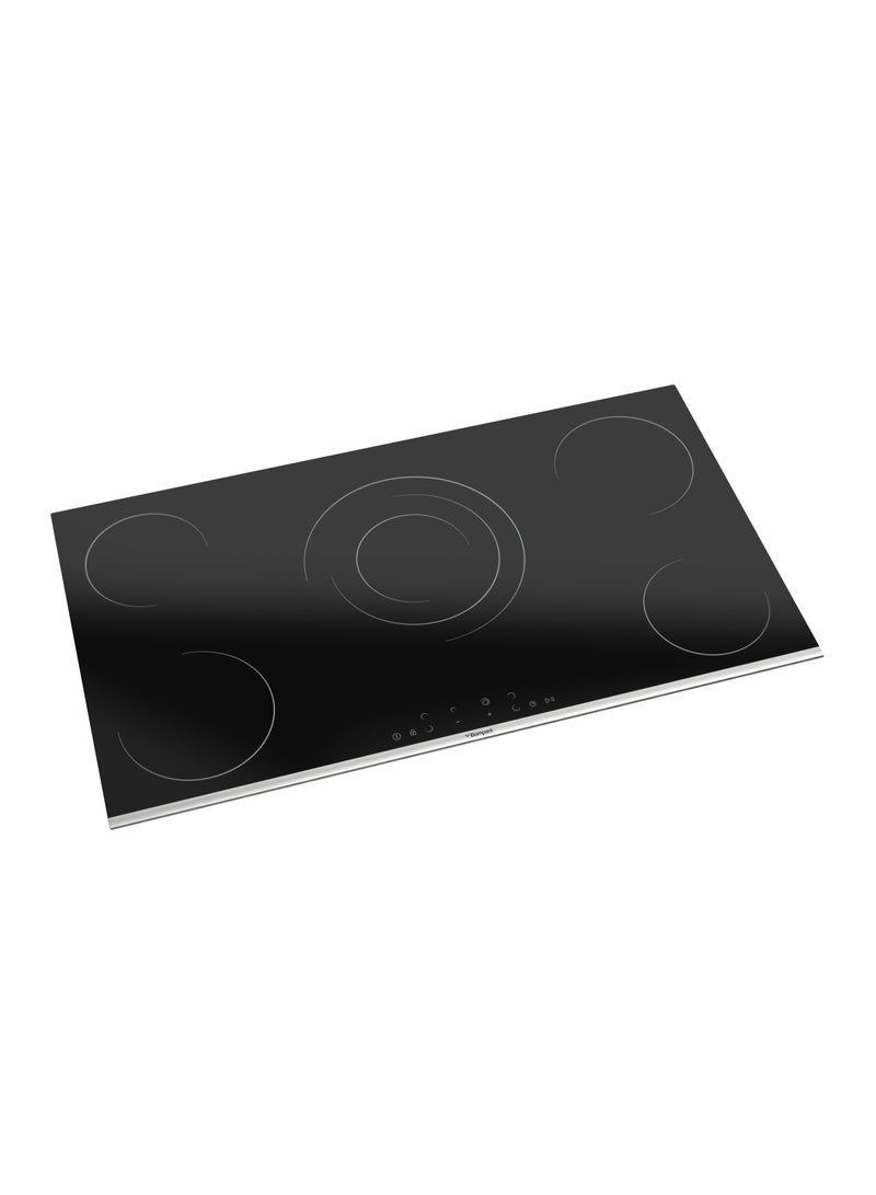 Bompani 90cm Built-In Hob - 5 Cooking Zones, Front Easy Dial Touch Control, 10 Power Levels, Stainless Steel Finish - One Year Manufacturer Warranty - BO283TET Black - Image 2