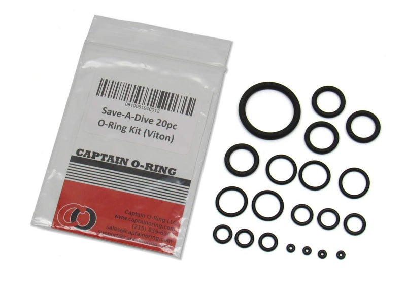 Captain O-Ring طقم حلقات O من كابتن O-Ring لإنقاذ الغوص 20 قطعة (فيتون) - Image 5
