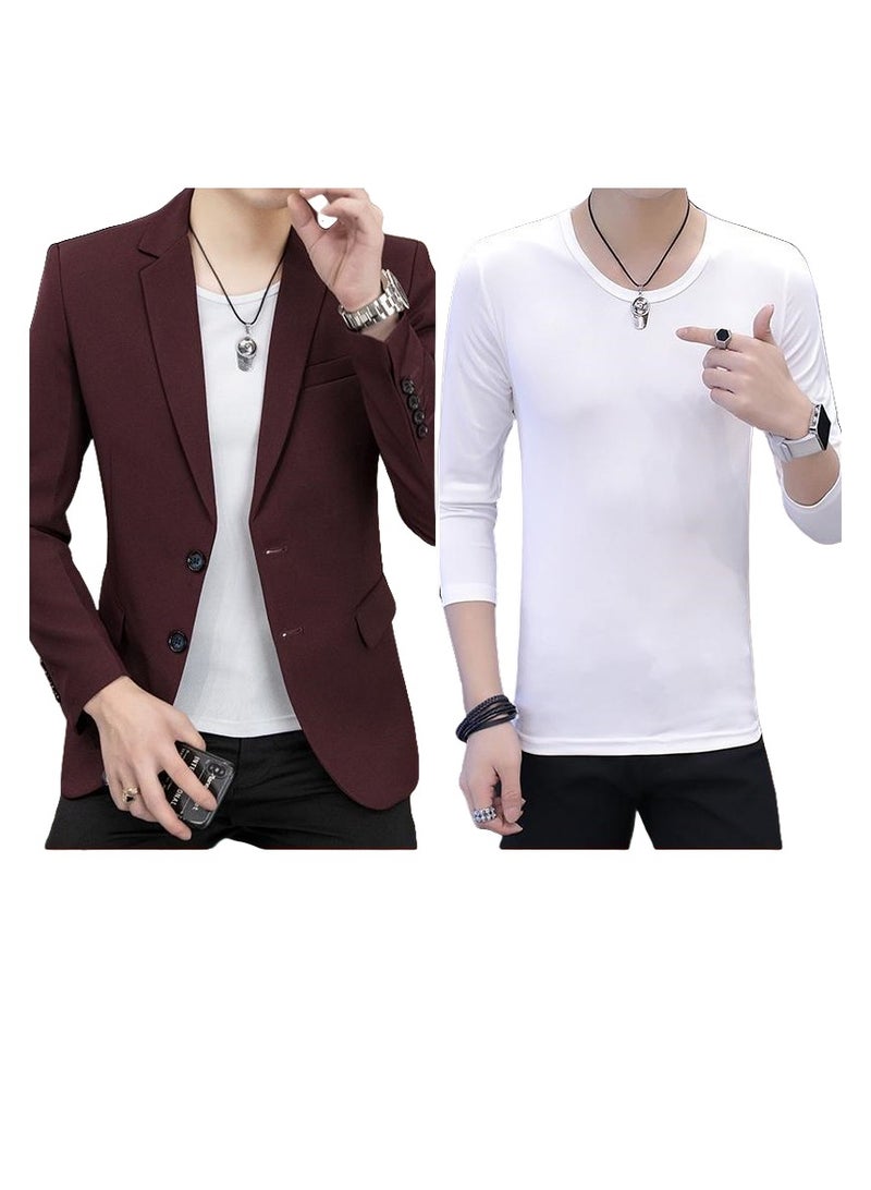 Shougu New Business Casual Slim-fit Suit Set  - Image 1