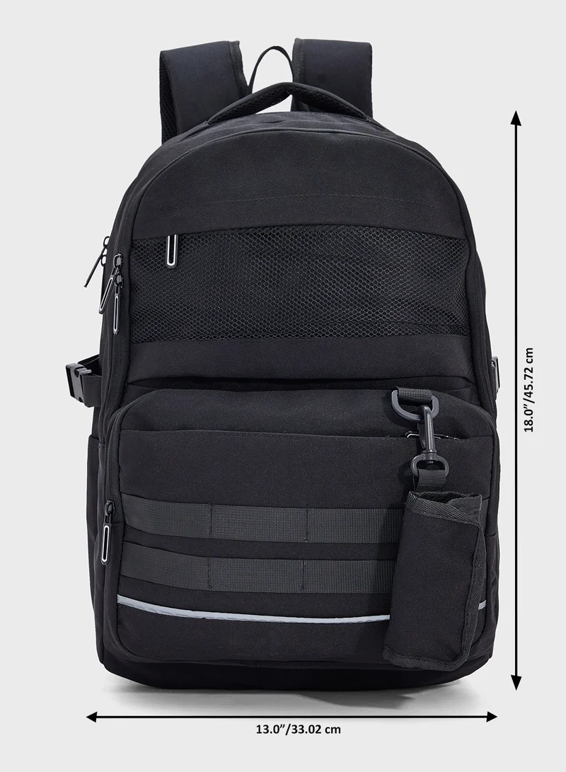 Seventy Five Casual Backpack With Ventilation Back Support