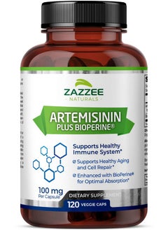 Artemisinin 100 Mg Per Capsule 120 Vegan Capsules 4 Month Supply Plus 5 Mg Bioperine For Enhanced Absorption Sweet Wormwood Extract Vegan And Nongmo