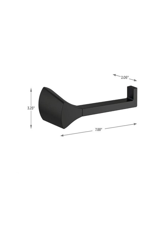 Delta Faucet Zura Toilet Paper Holder, Matte Black, Bathroom Accessories, 774500-BL - Image 2