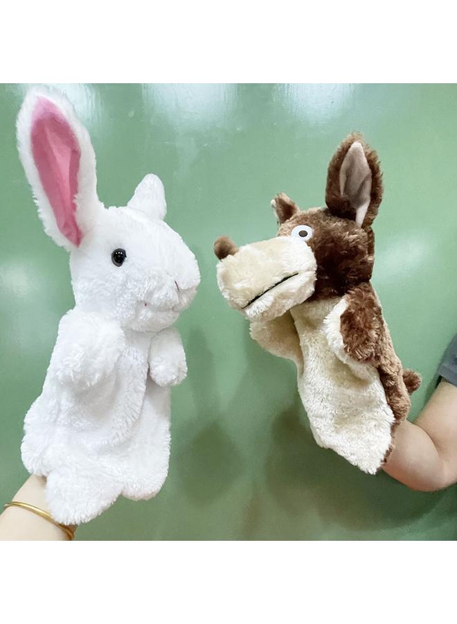 Bluejw Cross-border Wholesale Plush Toys Suit Hand Puppet Turtle And Bunny Race Children Baby Parent-child Comfort Finger Puppet - Image 1