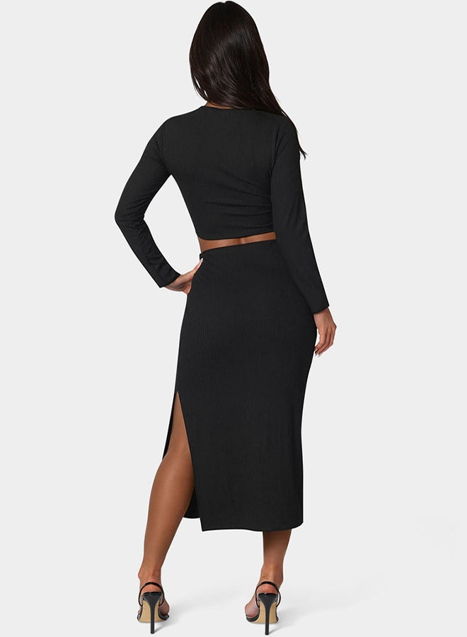 bebe Two Piece Rib Sweater Set  - Image 3