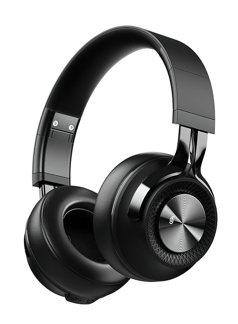 fingertime P1 Heavy Bass Wireless Bluetooth Headset for Sports, for Phone/PC Gaming Earpiece Bluetooth Headphones (Black) - Image 1