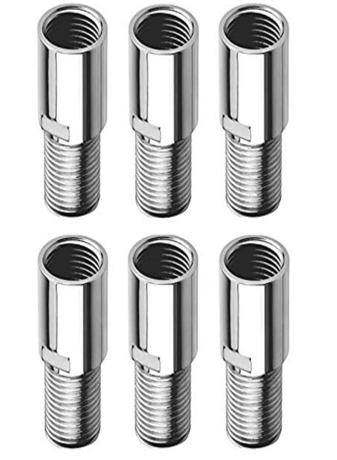 NEW WARE CP Brass Extension Nipple 2.5 Inch Chrome Finish Corrosion Resistant Pipe Fitting Tap Cock and Pipe Joiner for Plumbing Systems Pack of 6 - Image 1