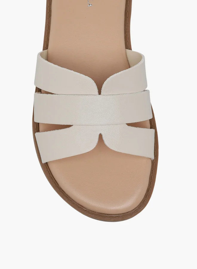 Flora Bella By Shoexpress BEIGE Flora Bella Girls Slip-On Flat Sandals for Women | Best Price UAE