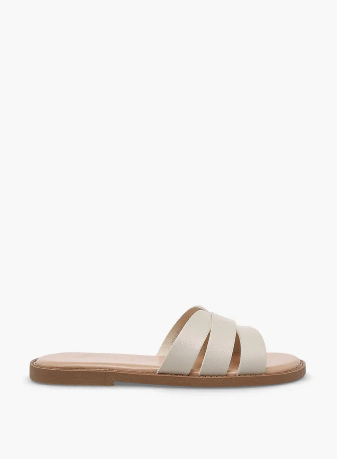 Flora Bella By Shoexpress BEIGE Flora Bella Girls Slip-On Flat Sandals for Women | Best Price UAE