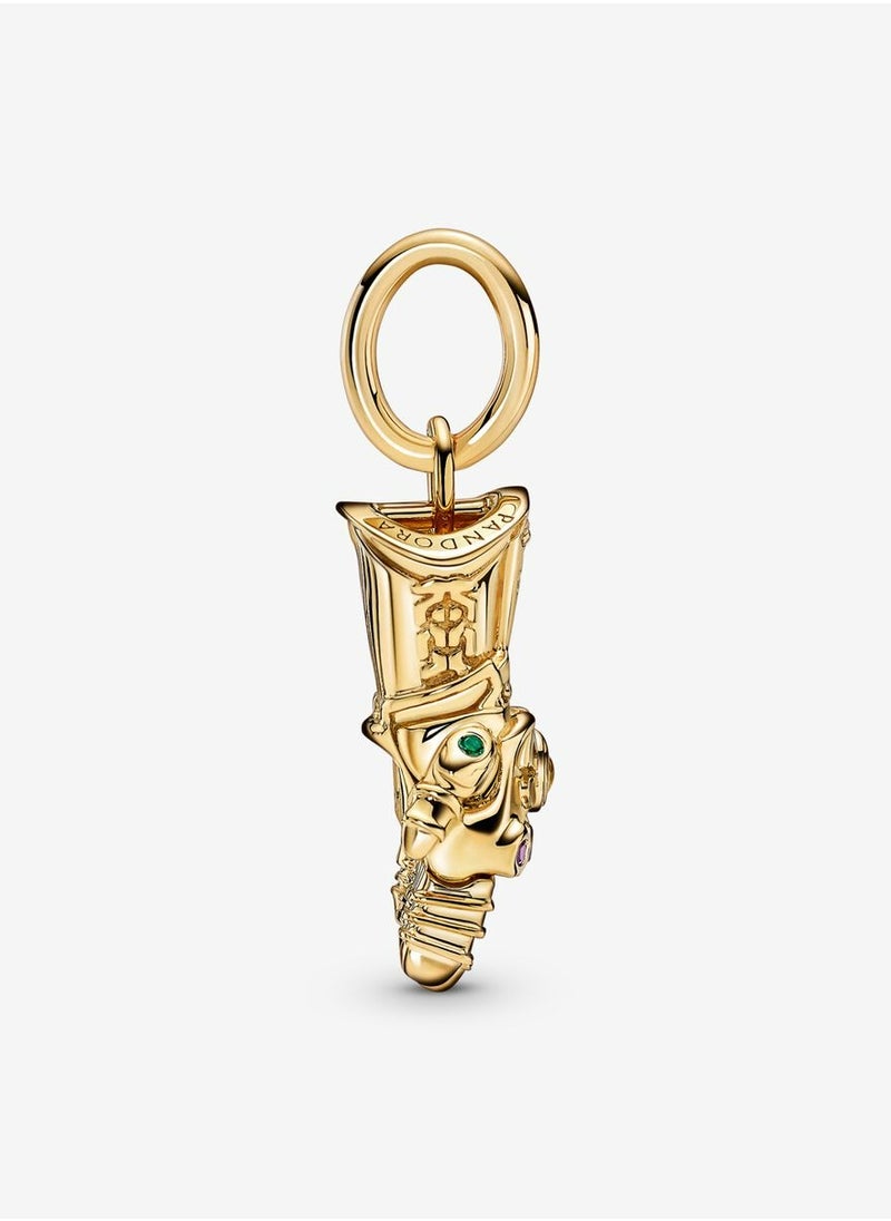 Chomel - 14k Gold Plated Marvel The Avengers Infinity Gauntlet Dangle Charm for Pandora ME/Moments Women's Bracelet 760661C01 - Image 1