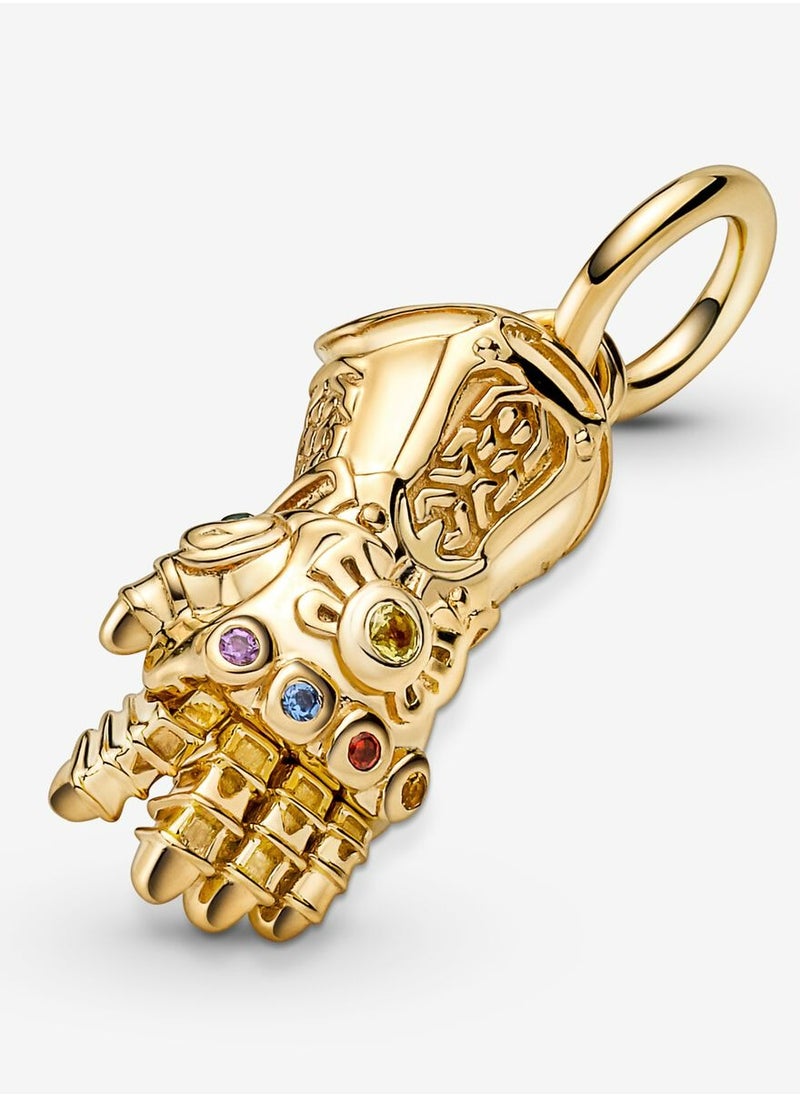 Chomel - 14k Gold Plated Marvel The Avengers Infinity Gauntlet Dangle Charm for Pandora ME/Moments Women's Bracelet 760661C01 - Image 1