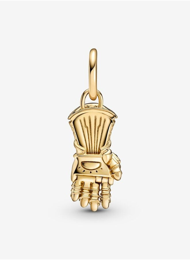 Chomel - 14k Gold Plated Marvel The Avengers Infinity Gauntlet Dangle Charm for Pandora ME/Moments Women's Bracelet 760661C01 - Image 1