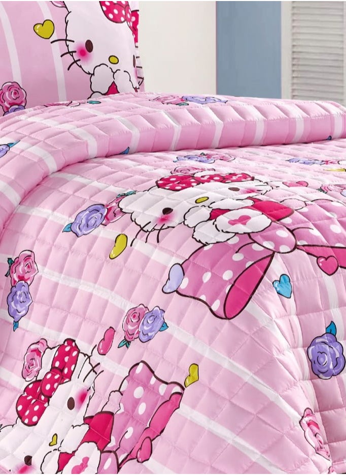 Moon Compressed Bed Comforter Set Consisting of 3 Piece Children's Drawings  - Image 2