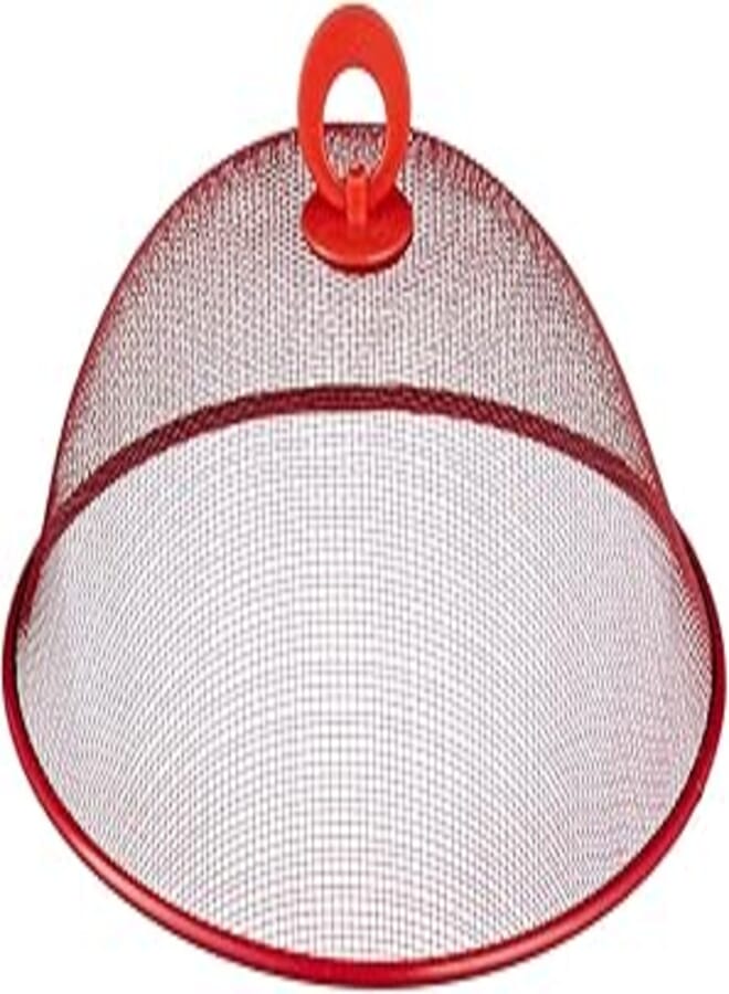 Stainless Steel Food Cover - Red